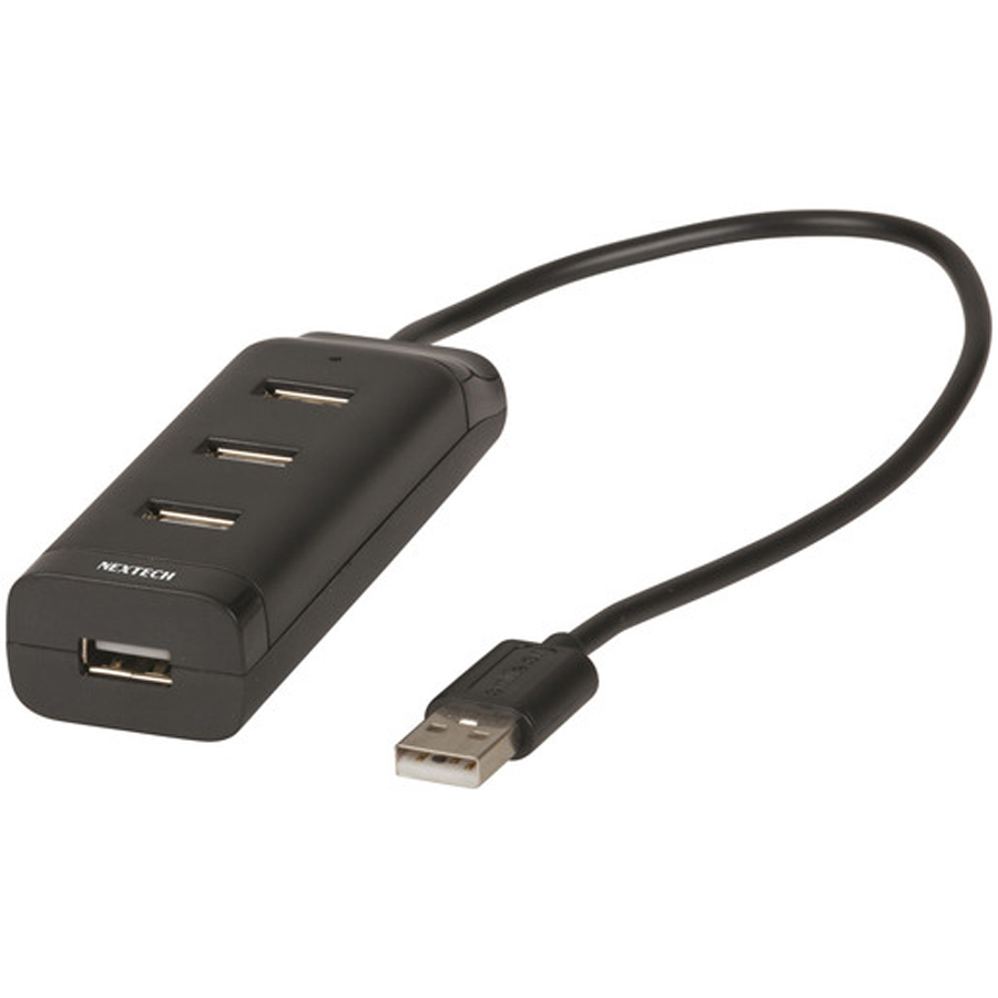 USB 3.0 4 Port Mini Hub Black 