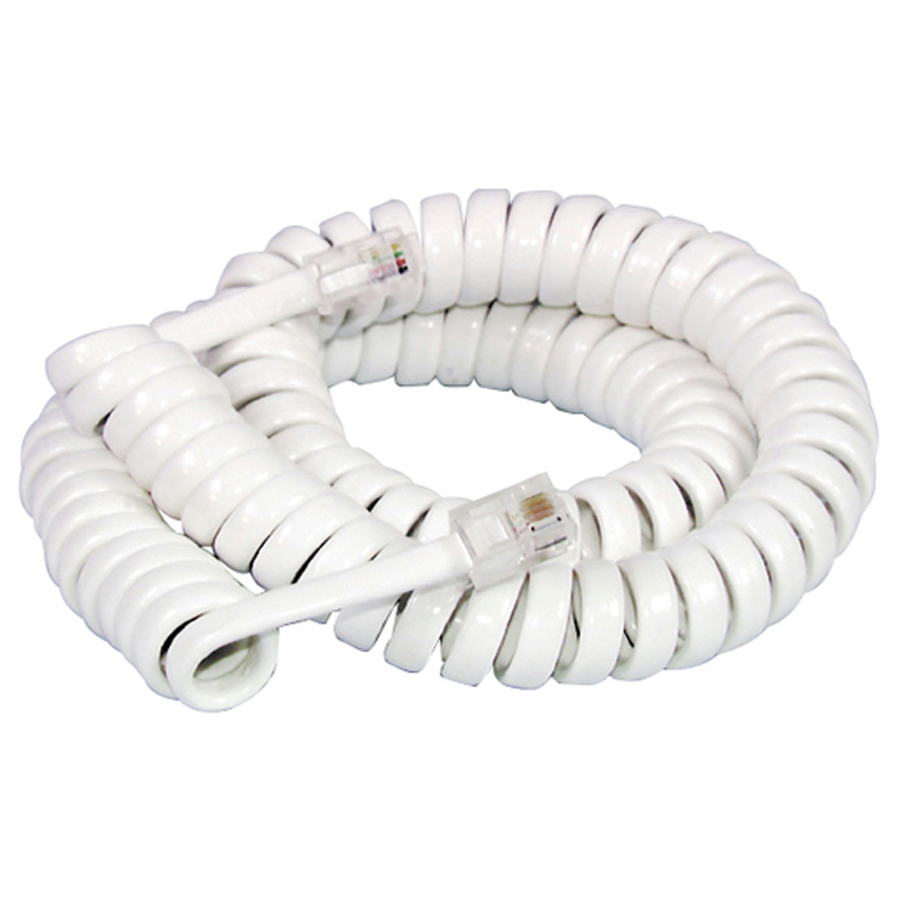 3m Replacement Handset Curly Cords With 4P4C US Modular Plug 