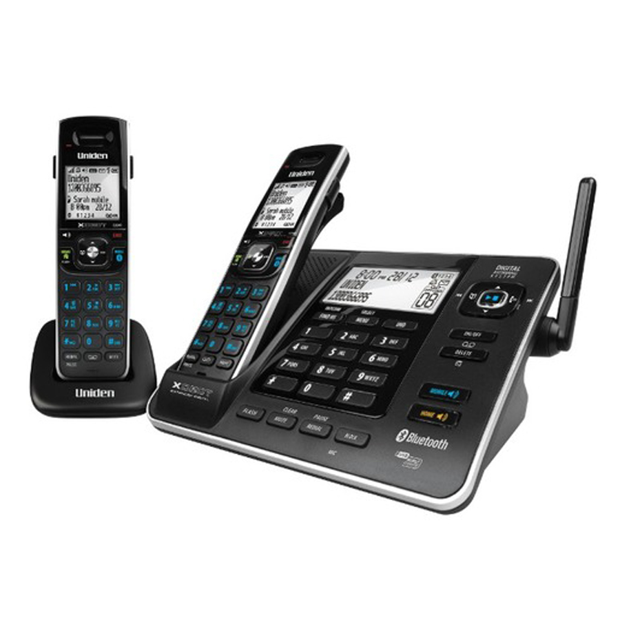Uniden XDECT8355+1 Two Handset Cordless Phone with Bluetooth&reg; Technology 