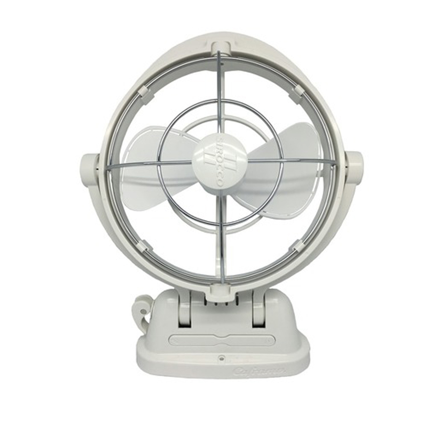 Sirocco 12-24VDC Gimbal Fan 7" Three Speed White 